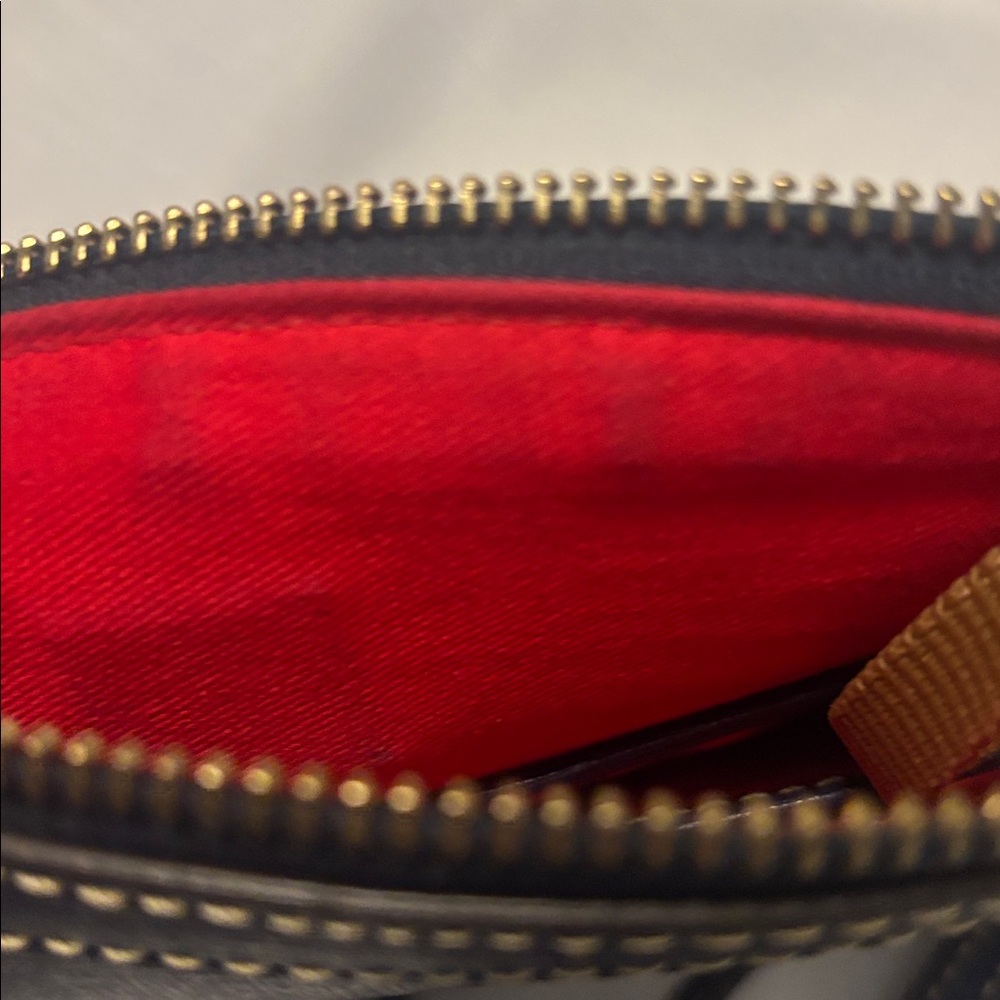 Dooney & Bourke Navy Saffiano Leather East/West Pocket Crossbody Durable - Picture 7 of 14